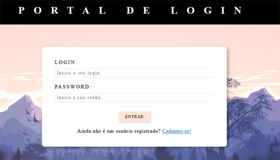 portal login css