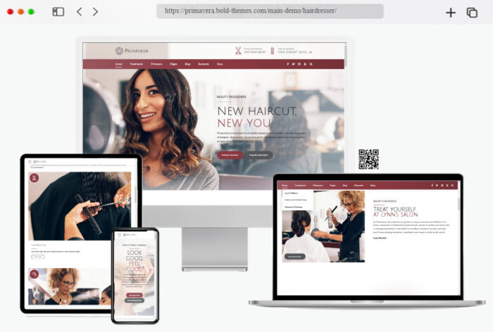 primavera seo optimize hair salon themes