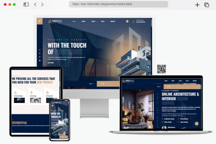 prostruct interior design html template