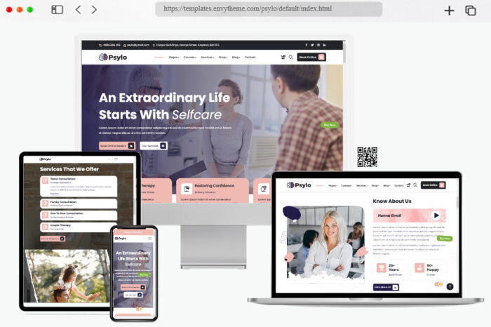 psylo psychologist consulting html template