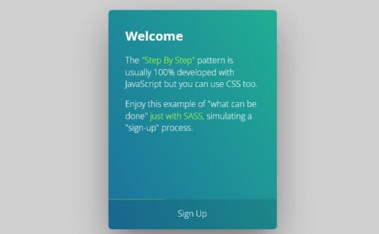 pure css steps