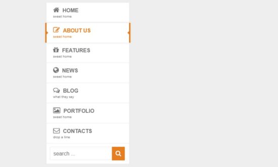pure css mega dropdown menu with animation