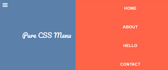 purecss menu