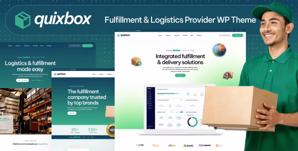 Quixbox – Fulfillment & Logistics Provider WordPress Theme WordPress theme