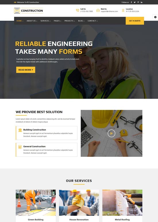 rsconstruction construction joomla template