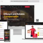 rushx logistics transport service html template