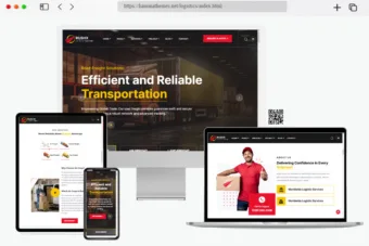 rushx logistics transport service html template