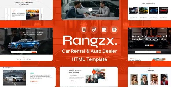 Rarngzx - Car Rental & Auto Dealer HTML Template WordPress theme