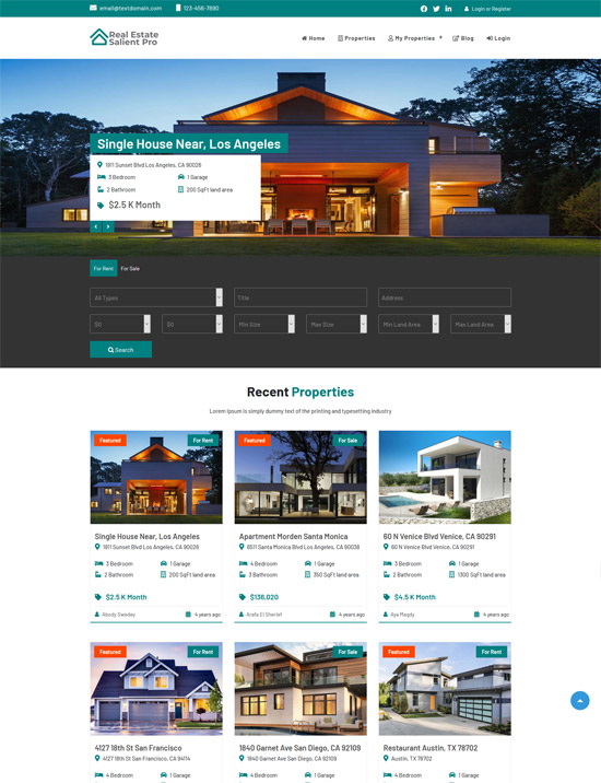 Free Commercial Real Estate Themes