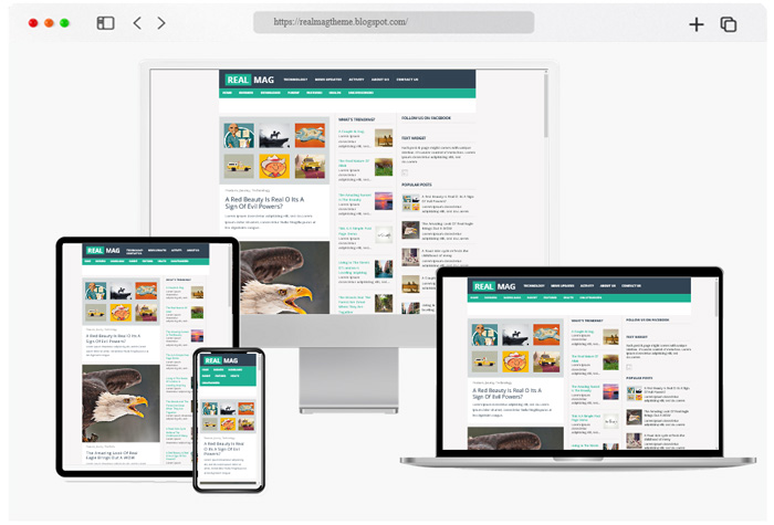 realmag blogger template