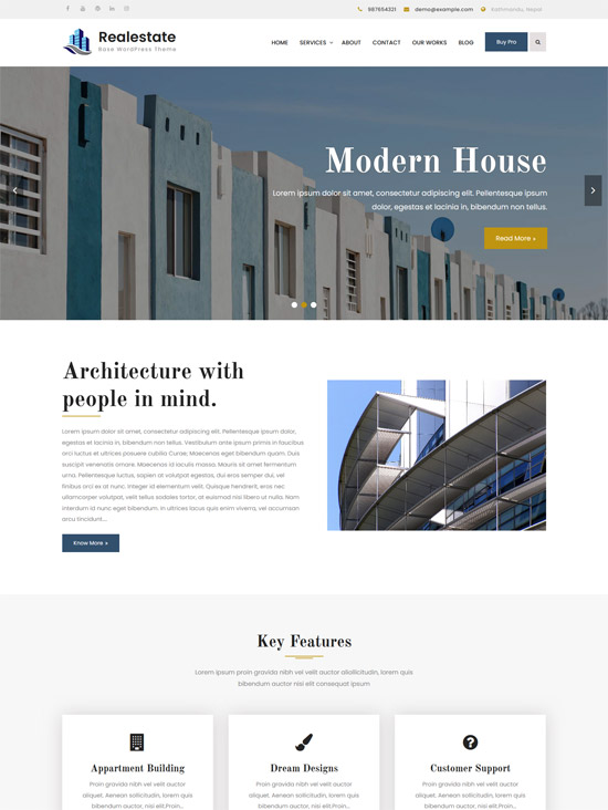 SEO-Friendly Free Real Estate Themes