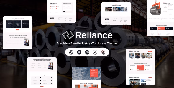 Reliance - Precision Steel Industry WordPress Theme WordPress theme
