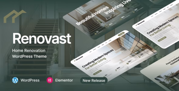 Renovast - Home Renovation & Remodeling Services WordPress Theme WordPress theme