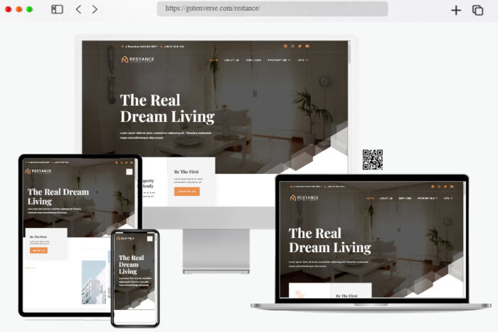 restance real estate property theme
