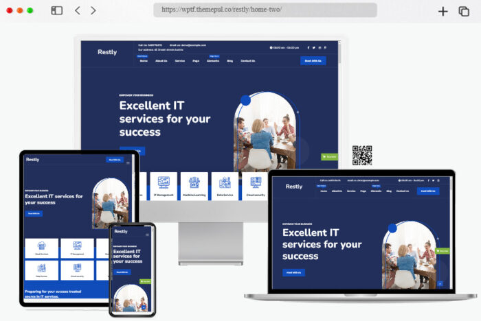 restly it solutions technology wordpress theme