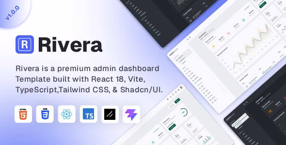 Rivera — Multipurpose React Admin Dashboard Template WordPress theme