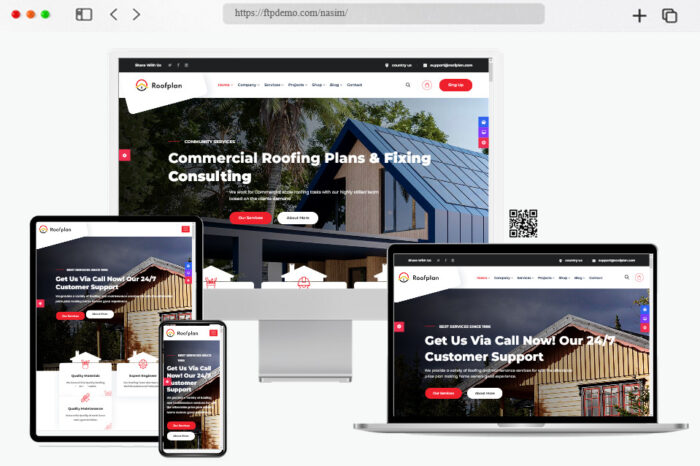 roofplan roofing services wordpress theme