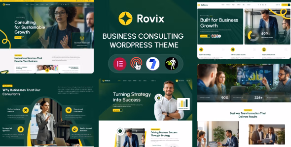 Rovix - Business Consulting WordPress Theme WordPress theme