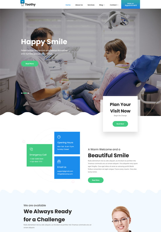 Free SEO-Friendly Dental Themes