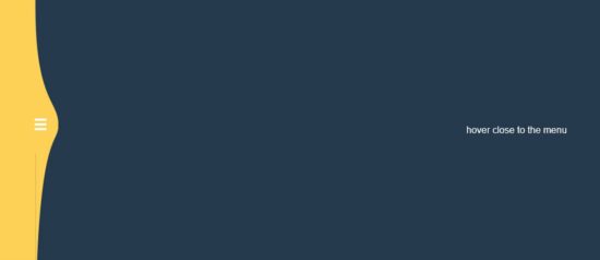 svg gooey hover menu concept