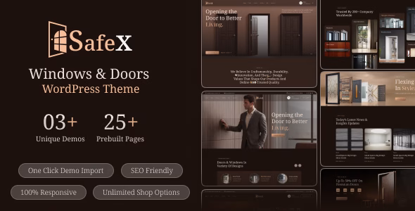 Safex - Windows & Doors WordPress Theme WordPress theme