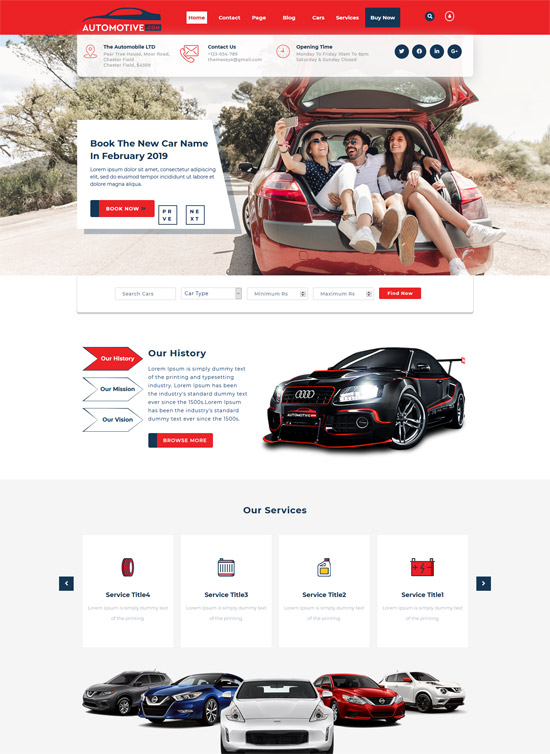 Best free automotive WordPress theme