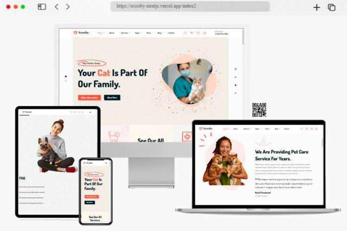 scooby pet care shop react next js template