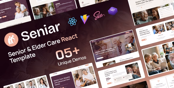 Seniar - Senior Care React Template WordPress theme