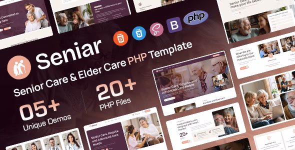 Seniar - Senior Elderly Care PHP Template WordPress theme