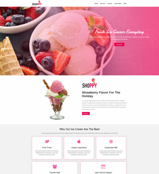 shoppy Blogger templates for fashion blogs