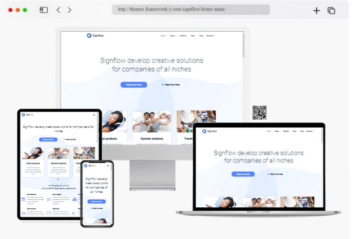 signflow tech and startup theme