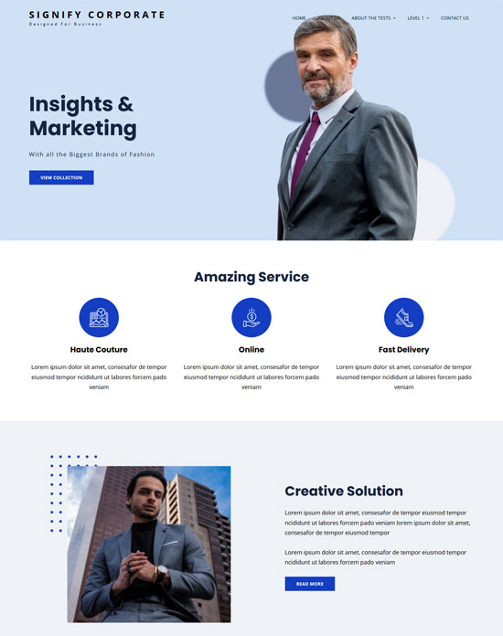 Free WordPress themes for startups