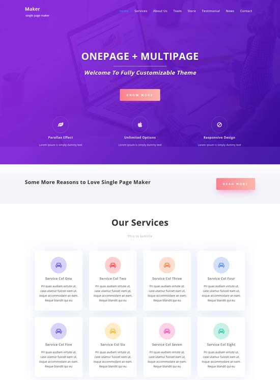 single page maker
