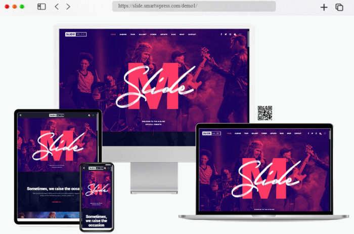 slide music wordpress theme