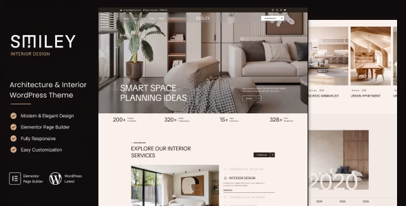 Smiley - Architecture & Interior WordPress Theme WordPress theme