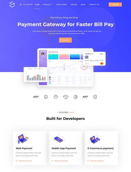 sofbox software html template