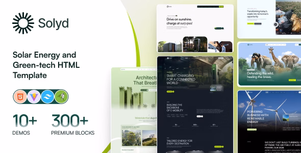 Solyd | Solar Energy & Green-tech HTML Template WordPress theme