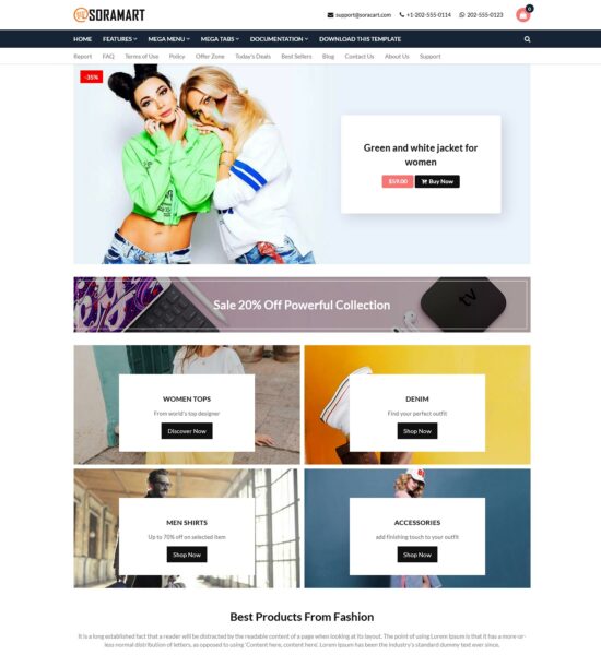 soramart Business blog templates in Blogger