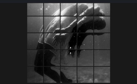 split image hover effect