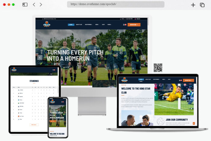 spoclub sports club wordpress theme