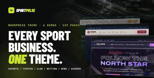 SportPulse - Sports Club & Esports WordPress Theme WordPress theme