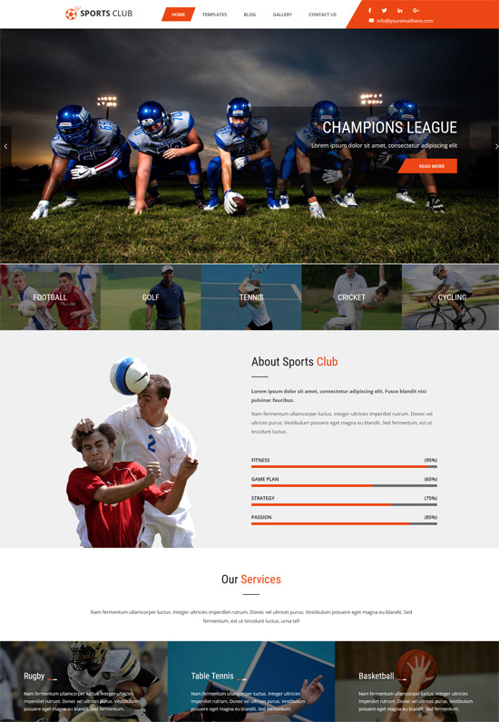 Free Soccer/Football WordPress Themes