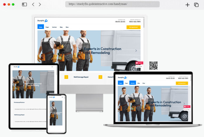 sturdyfix handyman services theme