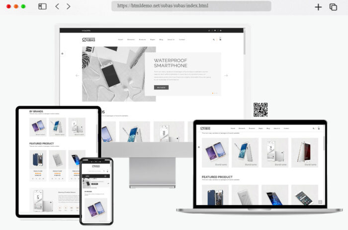 subas electronics store ecommerce html template