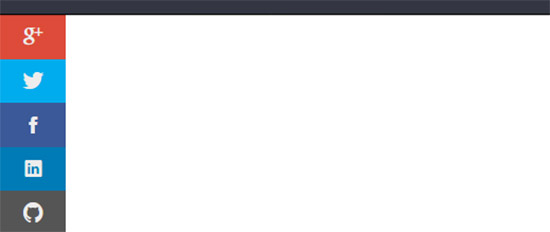 subtle d like flat social bar