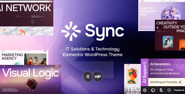 Sync - IT Solutions & Technology Elementor WordPress Theme WordPress theme