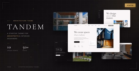 Tandem - Architecture & Interior Theme WordPress theme