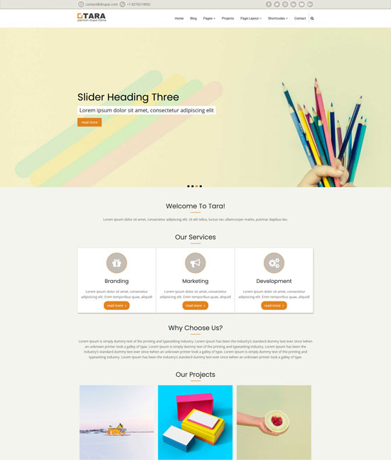 tara free drupal theme