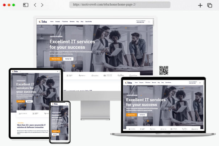 teba it solutions services wordpress theme