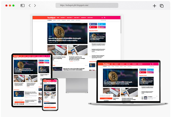 techspot responsive magazine blogger template
